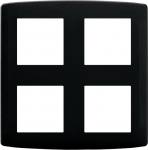 EUROHM Esprit plaque 2x2 postes anthracite 61986