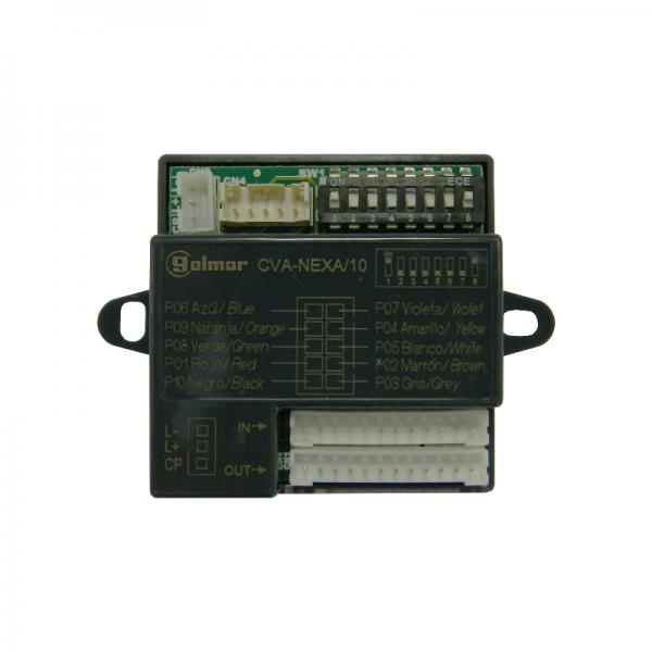 Photo Interface 10 boutons poussoir pour platines GTV62/xxx- GTX62/xxx | Ref : GCVANEXA/10
