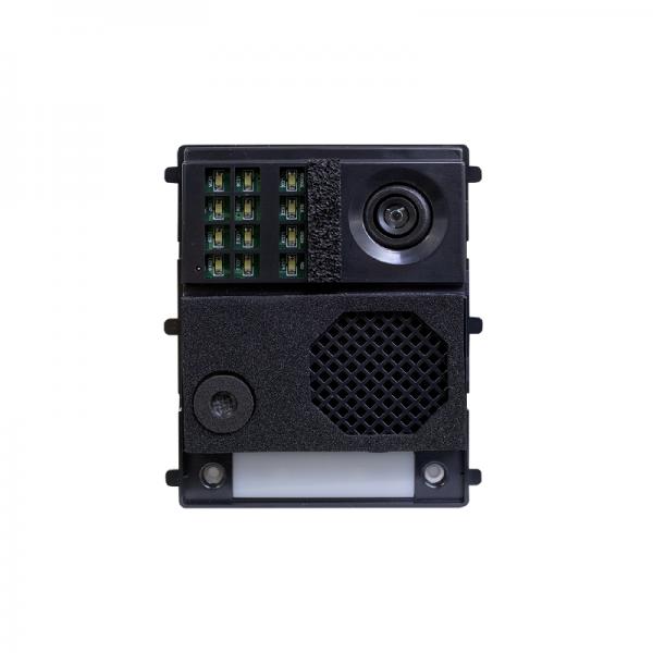 Photo Groupe audio/vido couleur BUS 2 fils (GB2) norme handicap - Camra grand angle 105 orientable - Synthse vocale et leds d'indications lumineuses  - Switch de configuration de la platine de rue | Ref : GEL632GB2/B