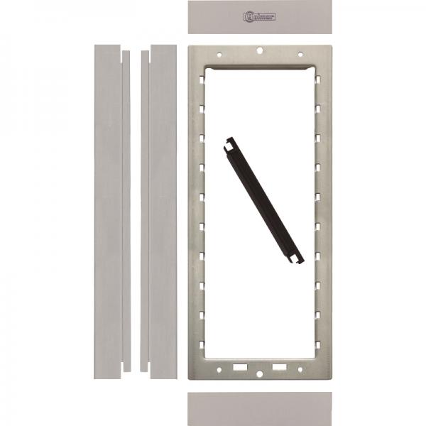 Photo Cadre de fixation 2 modules NEXA aluminium - Livré avec vis et outils | Ref : GN6002/AL