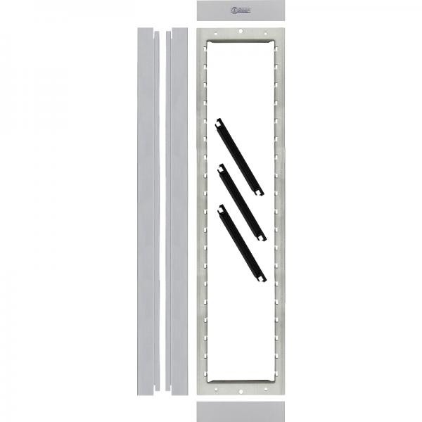 Photo Cadre de fixation 4 module NEXA aluminium - Livré avec vis et outils | Ref : GN6004/AL