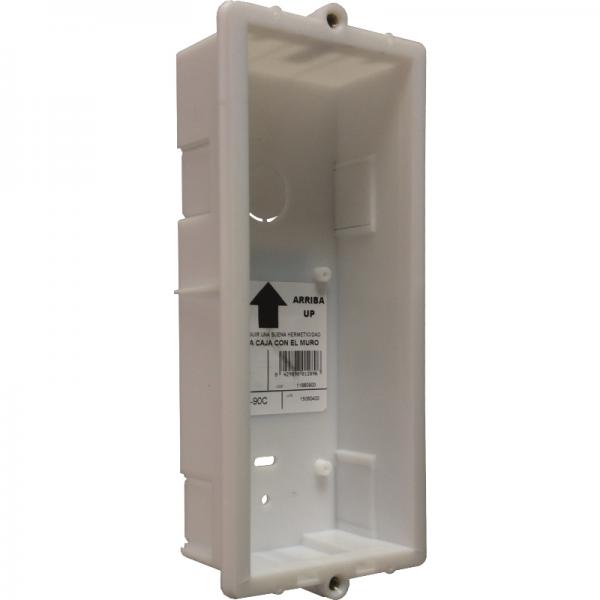 Photo Boitier d'encastrement 2 modules pour platine NEXA aluminium | Ref : GNCEV/90C