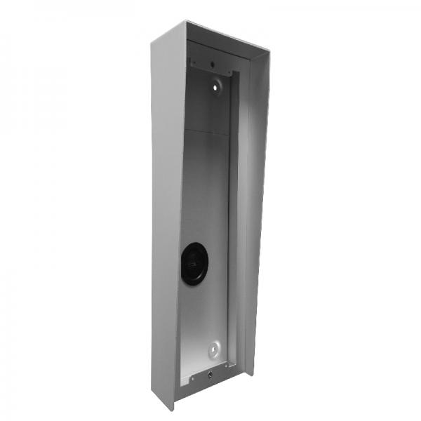 Photo Boitier saillie avec visière NEXA inox, 1 X 4 modules 1 colonnes | Ref : GNX8741