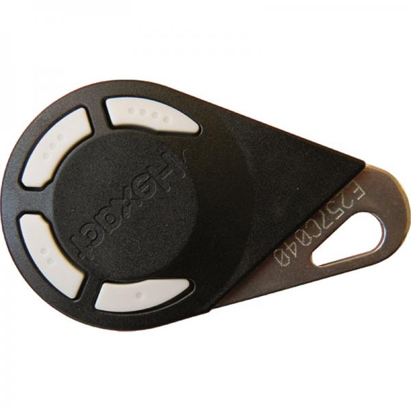 Photo Tlcommande radio bi-technologies 868 MHz noire - 4 boutons (HEXACT) | Ref : THEXATEL4/N