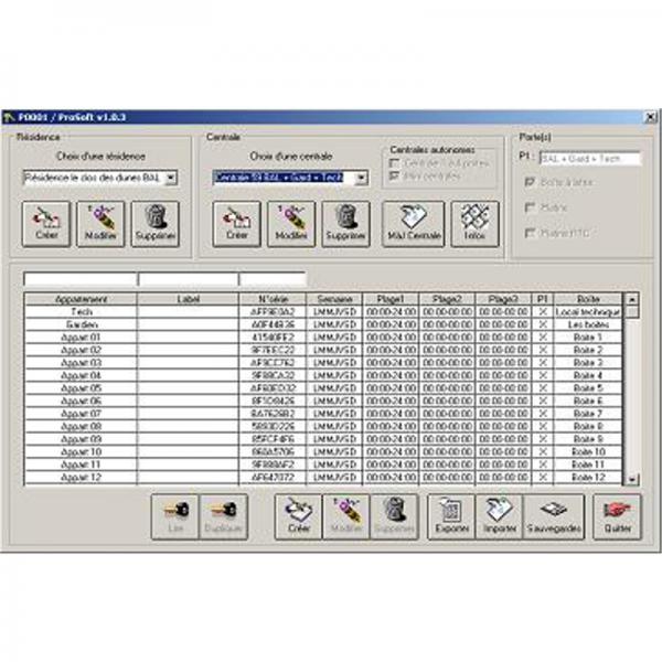 Photo Logiciel de programmation pour centrale T HEXAC C12 et T HEXA C22 (HEXACT) | Ref : TPROSOFT