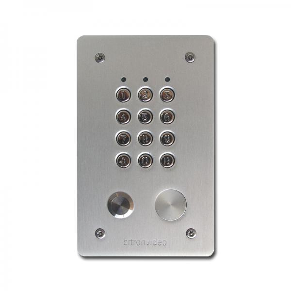 Photo Clavier à codes encastreé 99 codes, 2 relais. ALUMINIUM et touches en métal | Ref : TSEC303E