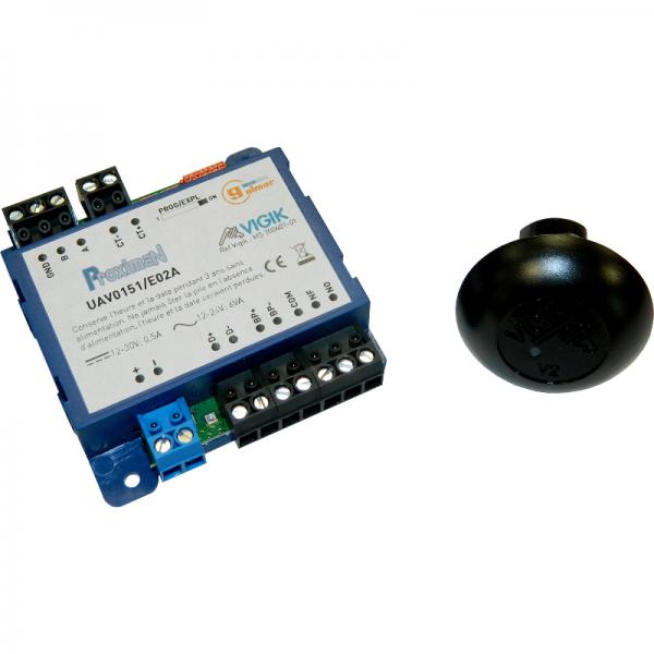 Photo Centrale VIGIK/rsidents 1 porte (PROXIMAN)  - Contrle d'accs uniquement non compatible avec platine  dfilement - Gre par BSOFTWEB  - Distance entre la centrale et la tte de lecture : 100 m | Ref : UAV0151/E02A