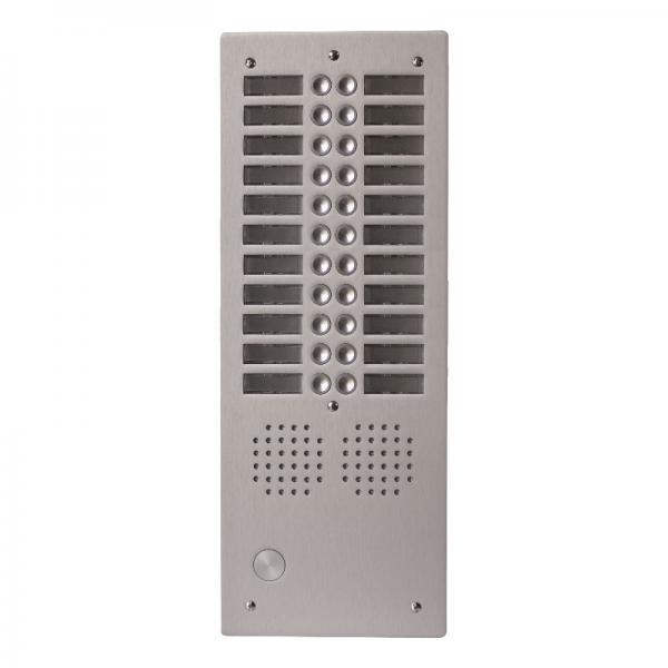 Photo Platine aluminium HAUT-RISQUE audio 22 appels 2 ranges | Ref : UHR2022