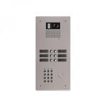 GOLMAR Platine aluminium haut-risque audio/vido (gb2)  -  6 boutons 2 ranges + clavier GTV62CL/206