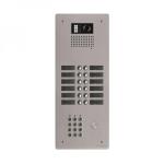 GOLMAR Platine aluminium haut-risque audio/vido  (gb2)  - 12 boutons 2 ranges + clavier GTV62CL/212