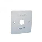 GOLMAR Faade en inox pour bouton-poussoir t t07i grave porte en lettres et en braille TFAC07/B