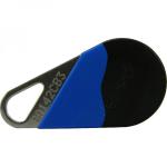 GOLMAR Badge de proximit noir/bleu mifaire 13.56 mhz (hexact) THEXACLE/NB