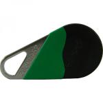 GOLMAR Badge de proximit noir/verte mifaire 13.56 mhz (hexact) THEXACLE/NV