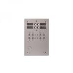 GOLMAR Platine aluminium haut-risque audio 4 appels 2 ranges UHR2004