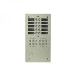 GOLMAR Platine aluminium haut-risque audio 10 appels 2 rangesanodise champagne UHR2010/CH