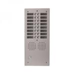 GOLMAR Platine aluminium haut-risque audio 16 appels 2 ranges UHR2016