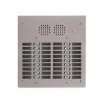 GOLMAR Platine aluminium haut-risque audio 36 appels 4 ranges UHR4036