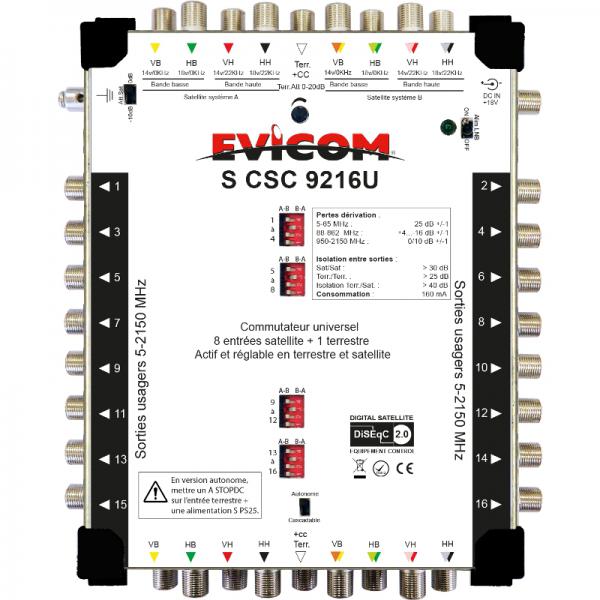 Photo COMMUTATEUR UNIVERS. 9IN 16OUT | Ref : SCSC9216U