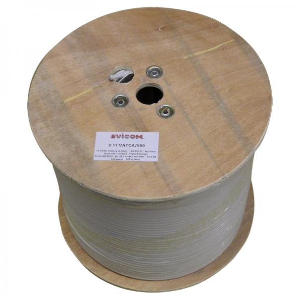 Photo CABLE BLANC -17DB 500M (A) | Ref : V17VATCA/500