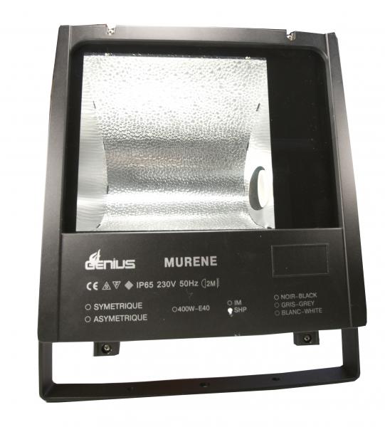 Photo PROJECTEUR MURENE ASYM SHP250W E40 NOIR | Ref : PRXM1SHP250ASB