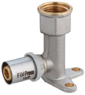 Photo COUDE FEMELLE AVEC BRIDE CORPS ALLONGE 20 X 1/2'' | Ref : 9443R804