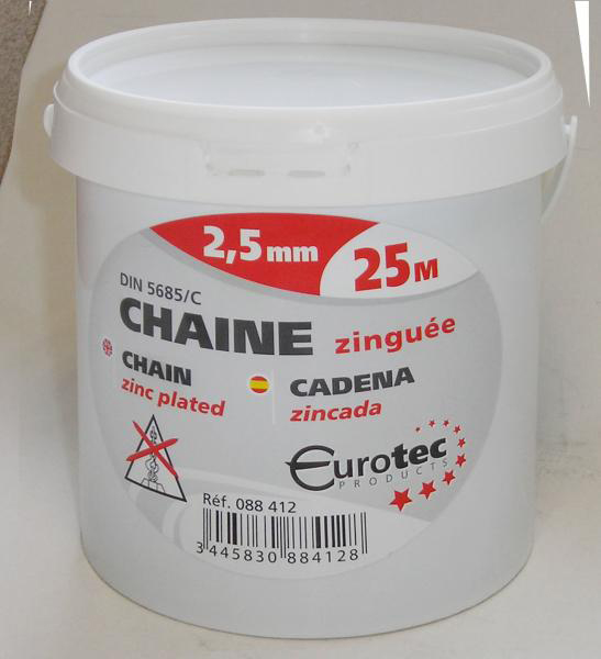 Photo CHAINETTE 2.5MM SEAU 25 METRES | Ref : 088412       