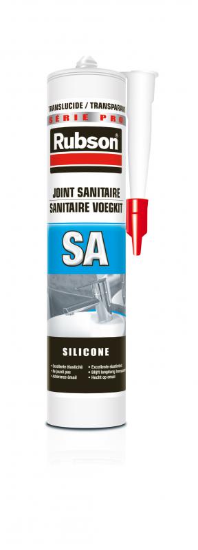 Photo CART. SILICONE SANITAIRE TRANSLUCIDE 300ML RUBSON | Ref : 165173