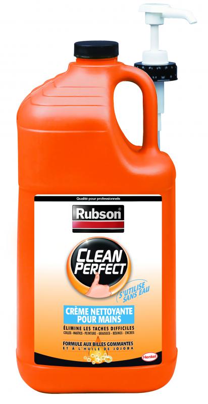 Photo BIDON NETTOYANT MAINS 3 LITRES CLEAN PERFECT RUBSON | Ref : 1658183