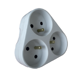 Photo TRIPLITE 3X16A EN FACADE TRIANGLE | Ref : 190689