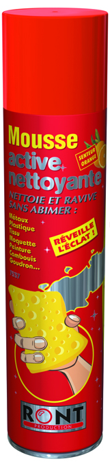 Photo MOUSSE ACTIVE NETTOYANTE AEROSOL 520ML | Ref : RT7537
