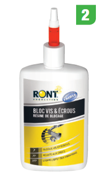 Photo RESINE DE BLOCAGE FAIBLE FLACON 50ML | Ref : RT7110