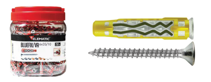 Photo BIDON 300 CHEVILLES + VIS BLUEFIX/VA D5X30 | Ref : 565547