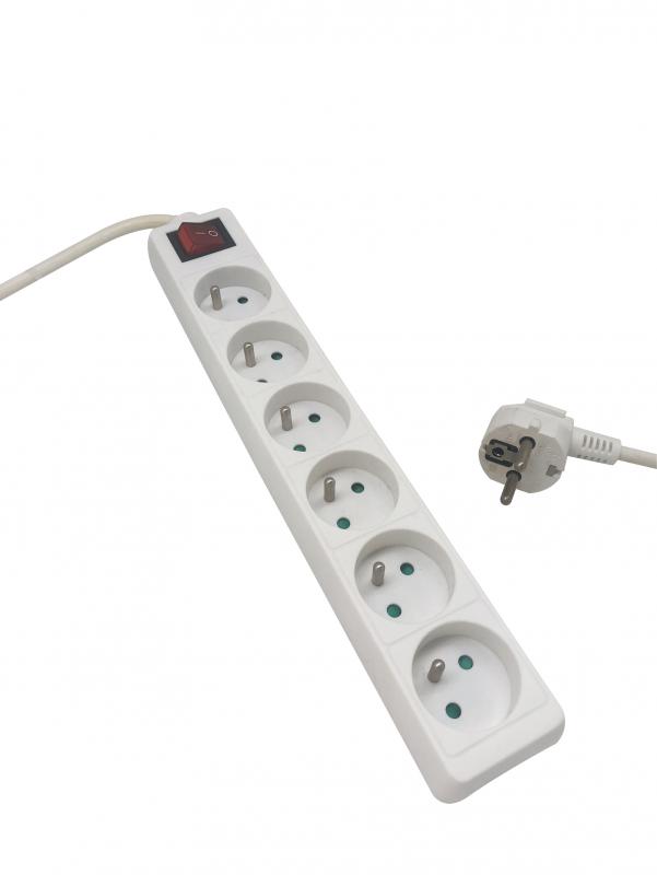 Photo BLOC 6PC CORDON 1.5M 3G1 AVEC INTER | Ref : YE82186