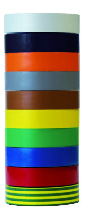 Photo RUBANS ADHESIF PVC 15 X 10M PANACHE (10) | Ref : 1001P        