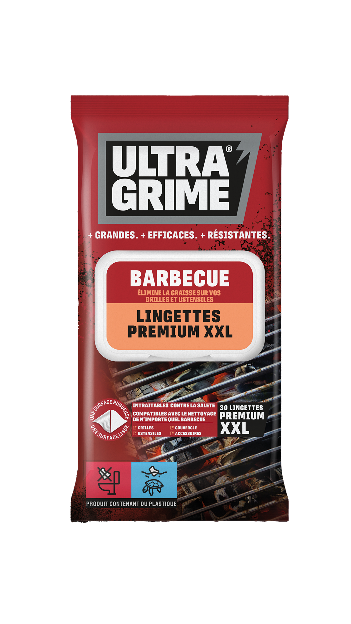 Photo LINGETTES BARBECUE PAQUET DE 30 XXL 38X2 | Ref : FR5450