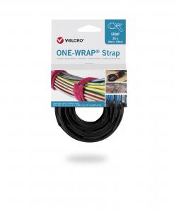 YOUR ESSSENTIALS CONSOMMABLES Colliers 25 pieces velcro 13x200 noir VELOW64301