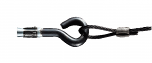 YOUR ESSSENTIALS CONSOMMABLES 3 mtr systme de suspension noir embout BLK/CLY3