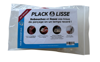 YOUR ESSSENTIALS CONSOMMABLES Sachet 1 rustine placo +1 fixe mousse+1  YERPKIT