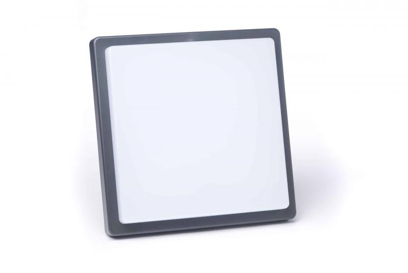 Photo Hublot CARRE 13W IP65 GRIS ANTHRACITE 4000K | Ref : HL2200-13BL40