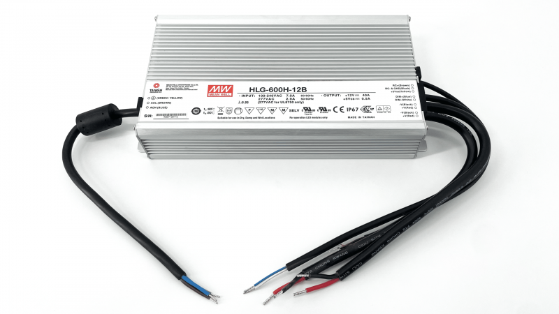 Photo ALIM 12V 600W 1/10 IP65 | Ref : LAL600M-IP65-1/10-12