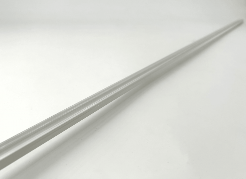 Photo PROFIL ALU BLANC 2M + CAPOT | Ref : PR1005T-BLANC