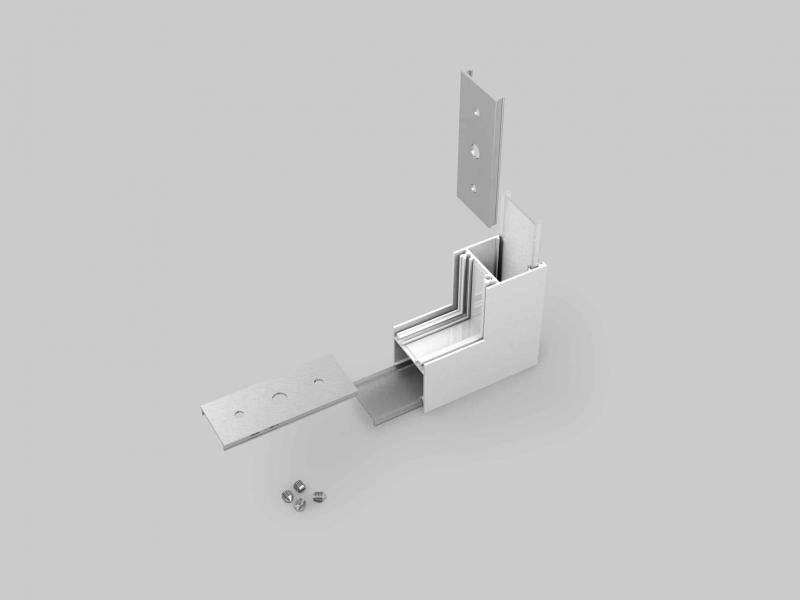 Photo ANGLE POUR PR2003 90 ECLAIRAGE EXTERIEUR | Ref : PR2003-5-90E-BLANC