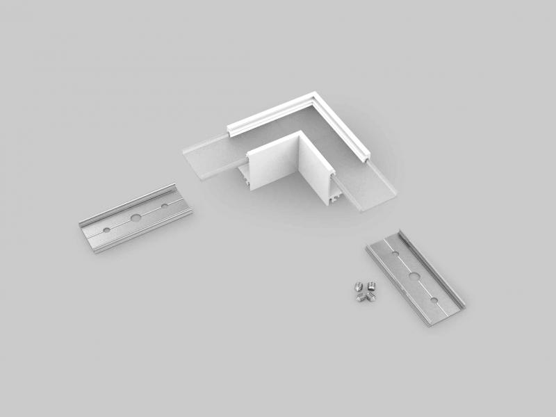 Photo ANGLE POUR PR2003 90 ECLAIRAGE HAUT | Ref : PR2003-5-90H-BLANC