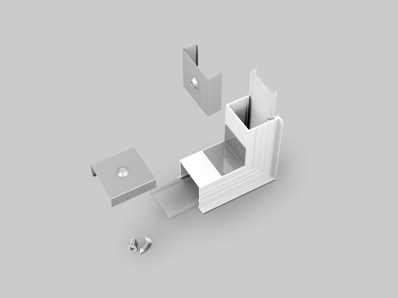 Photo PR2004 ANGLE90°E BLANC | Ref : PR2004-5-90E-BLANC
