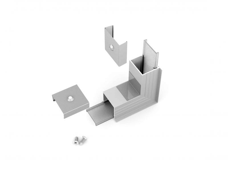 Photo ANGLE POUR PR2004 90 ECLAIRAGE EXTERIEUR | Ref : PR2004-5-90E-GRIS