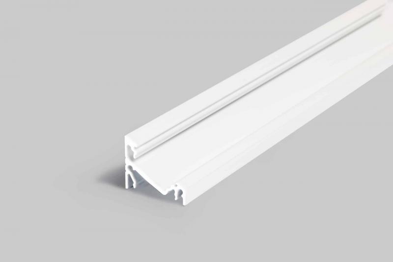 Photo PR2009 PROFIL ANGLE 1CM BLANC | Ref : PR2009F-BLANC-SP