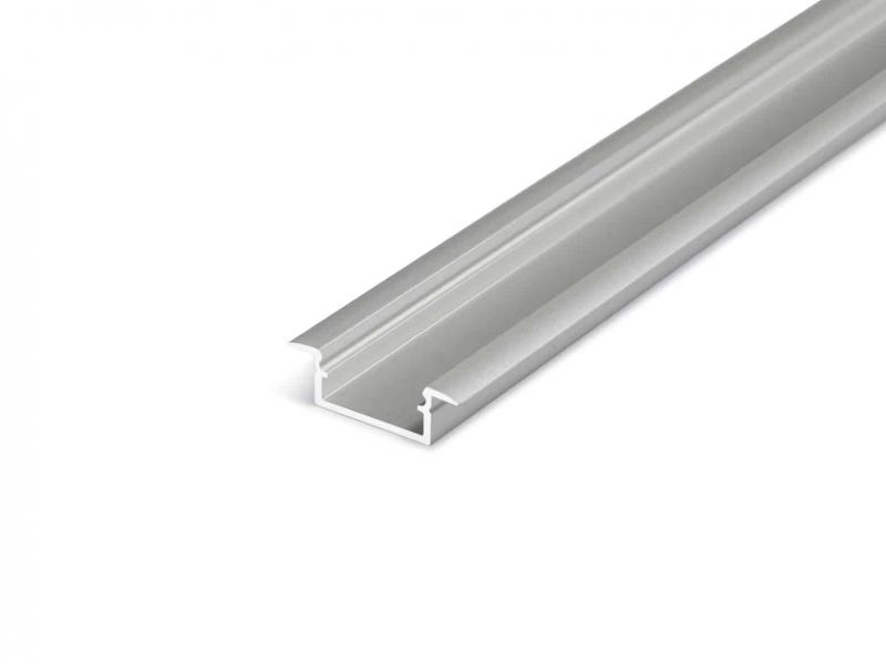 Photo PROFILE GRIS AVEC CAPOT 2M AVEC REBORD LARG.14.4MM | Ref : PR2012J-GRIS