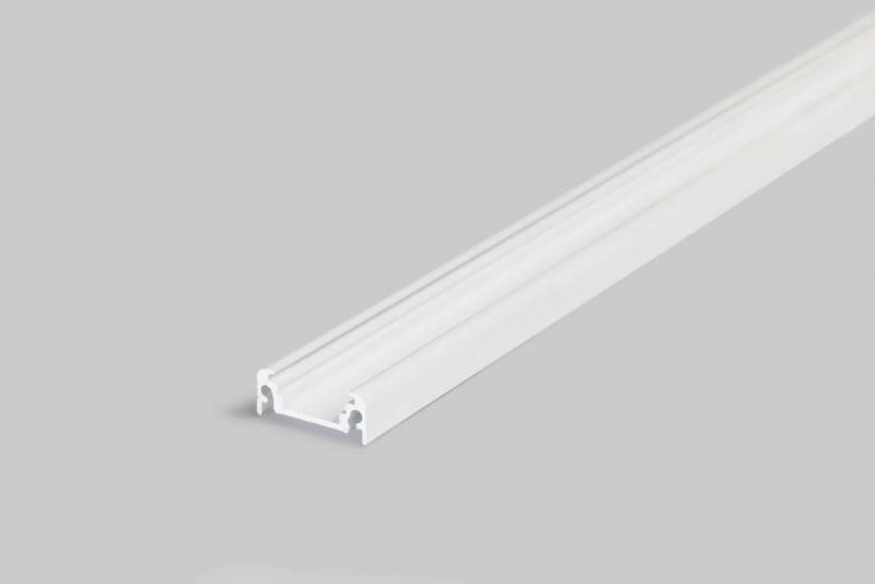 Photo PROFILE ALU AVEC CAPOT 1CMT GRIS LARGEUR 20MM SANS REBORD | Ref : PR2015C-BLANC-SP