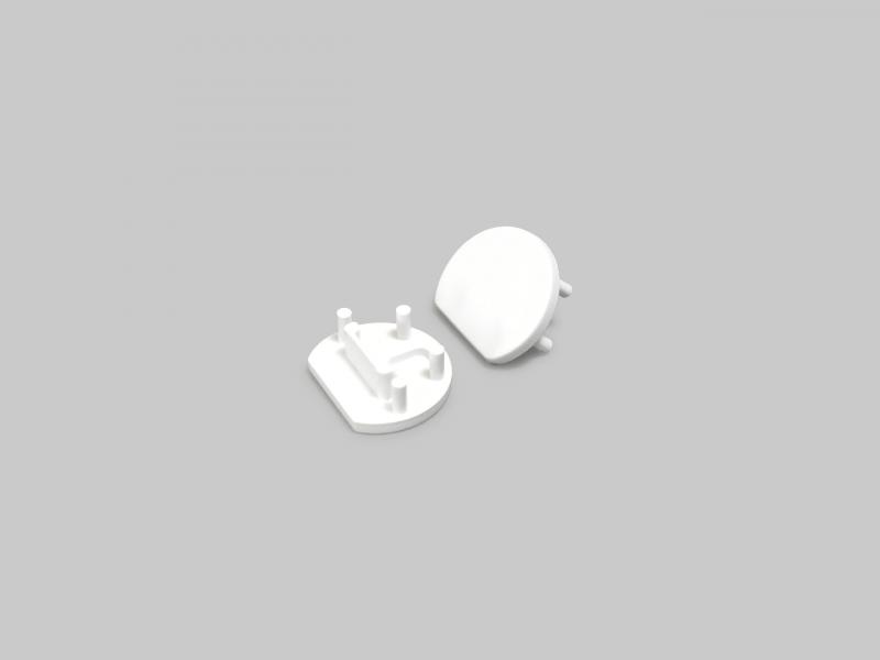 Photo PR2023 BOUCHON BLANC X2 | Ref : PR2023-1-BLANC