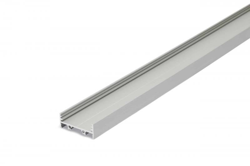 Photo PROFILE ALU 2M ANODISE L.33.4 CAPOT ARRONDI D9 GRIS | Ref : PR2030-01-D9-GRIS